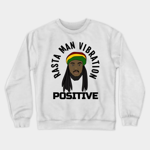 Positive vibration, Rastafari, Ethiopian, Reggae, Rasta Crewneck Sweatshirt by alzo